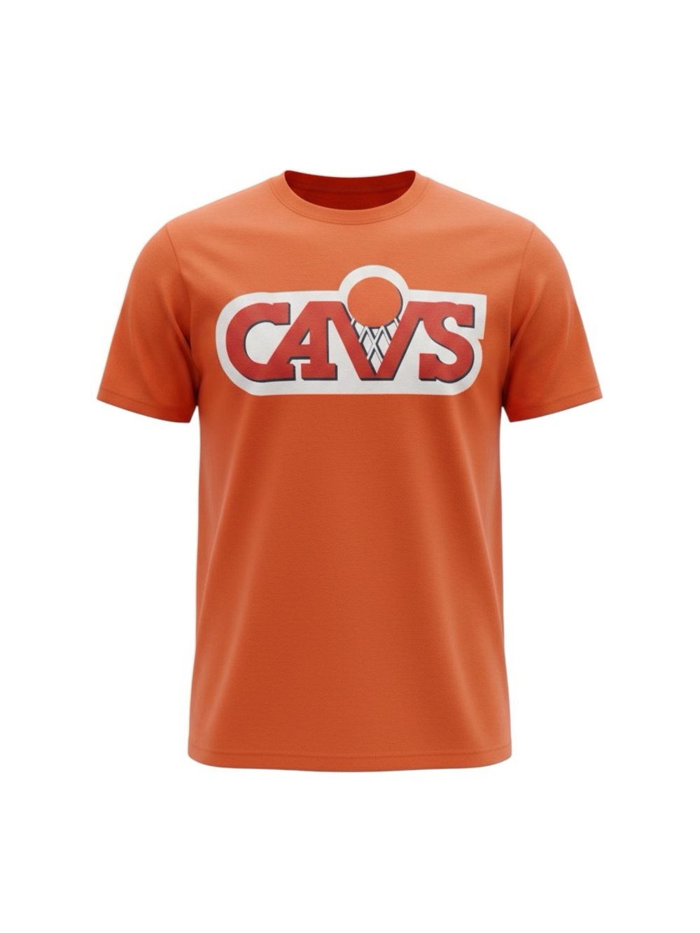 Throwback LeBron James Orange Cleveland Cavaliers Tee